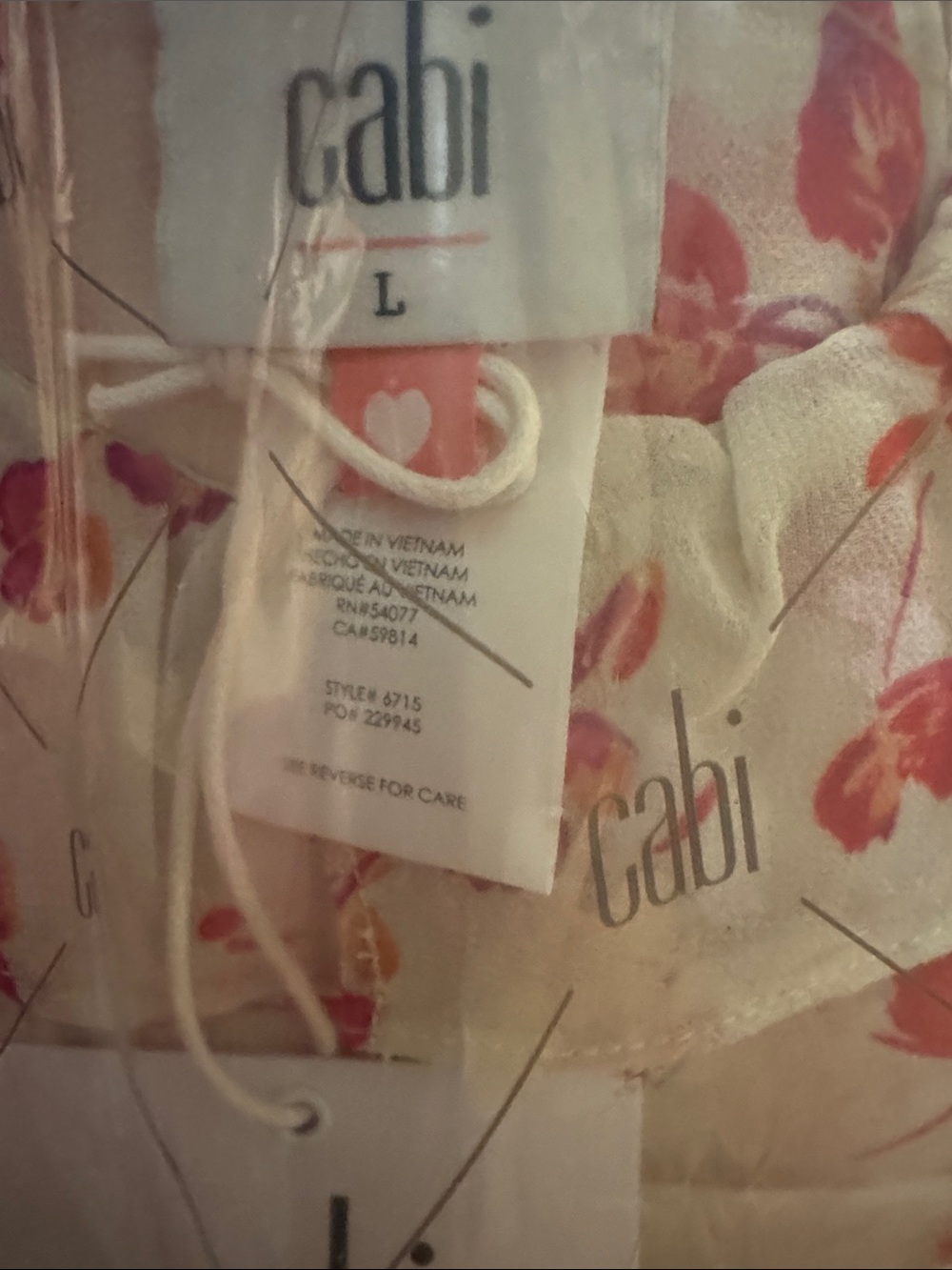 CAbi Printed Cherish Blouse - Picture 4 of 4